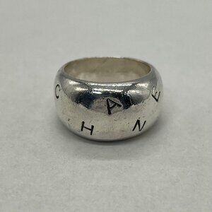 Chanel Logo Signature Wide Ring